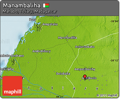 Physical Map of Manambaliha
