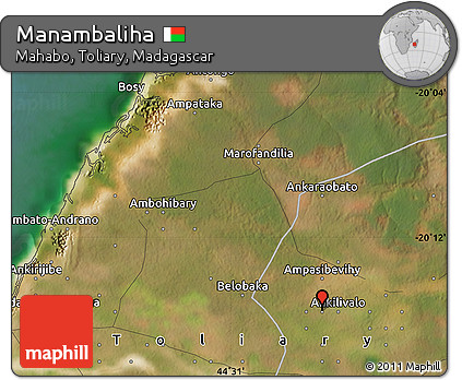 Satellite Map of Manambaliha