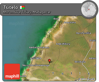Satellite Map of Tsitelo