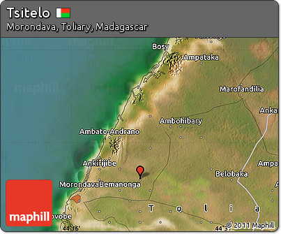Satellite Map of Tsitelo