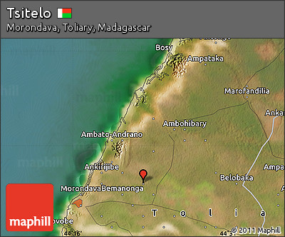 Satellite Map of Tsitelo