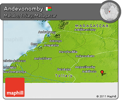 Physical Panoramic Map of Andevonomby