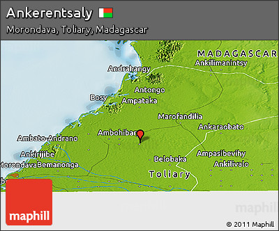 Physical Panoramic Map of Ankerentsaly