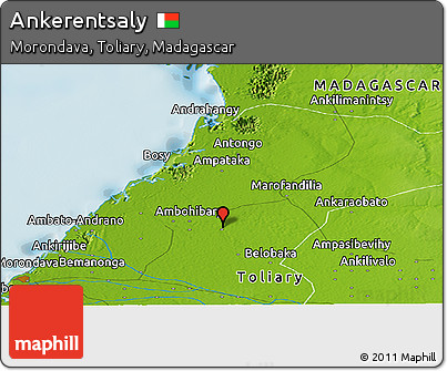 Physical Panoramic Map of Ankerentsaly