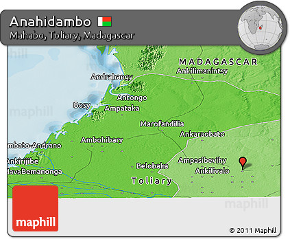 Political Panoramic Map of Anahidambo