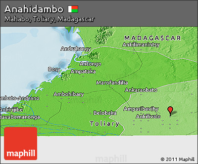 Political Panoramic Map of Anahidambo