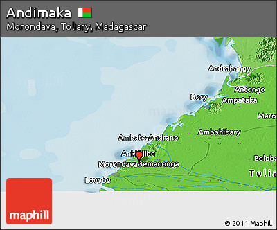 Political Panoramic Map of Andimaka