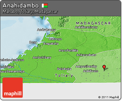 Political Panoramic Map of Anahidambo