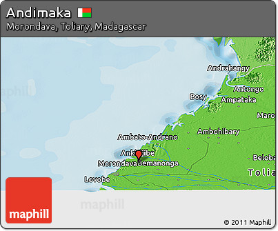 Political Panoramic Map of Andimaka