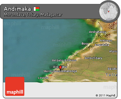 Satellite Panoramic Map of Andimaka