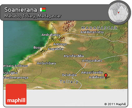 Satellite Panoramic Map of Soanierana