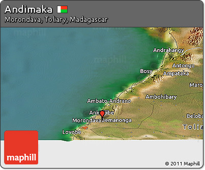 Satellite Panoramic Map of Andimaka