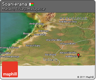 Satellite Panoramic Map of Soanierana