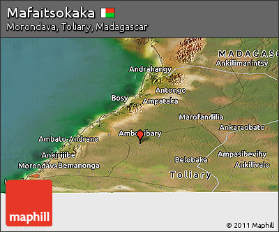 Satellite Panoramic Map of Mafaitsokaka