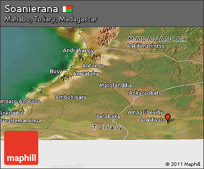 Satellite Panoramic Map of Soanierana