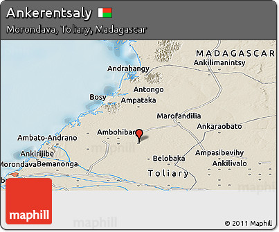 Shaded Relief Panoramic Map of Ankerentsaly
