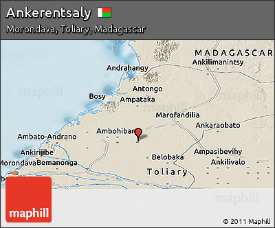 Shaded Relief Panoramic Map of Ankerentsaly
