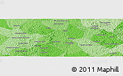 Political Panoramic Map of the area around 20° 2' 43" S, 44° 58' 30" W