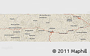 Shaded Relief Panoramic Map of the area around 20° 2' 43" S, 44° 58' 30" W