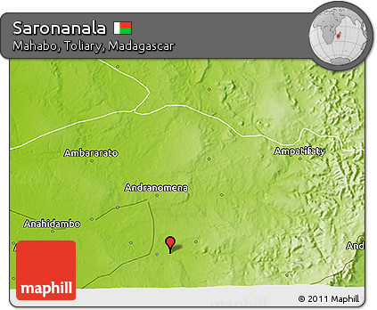 Physical 3D Map of Saronanala