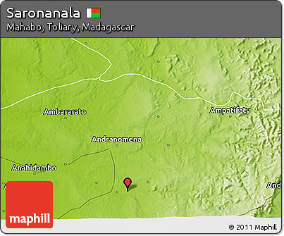 Physical 3D Map of Saronanala