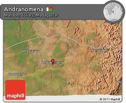 Satellite 3D Map of Andranomena