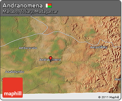 Satellite 3D Map of Andranomena