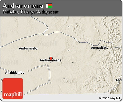 Shaded Relief 3D Map of Andranomena