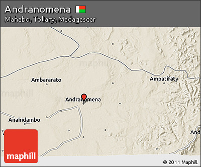 Shaded Relief 3D Map of Andranomena
