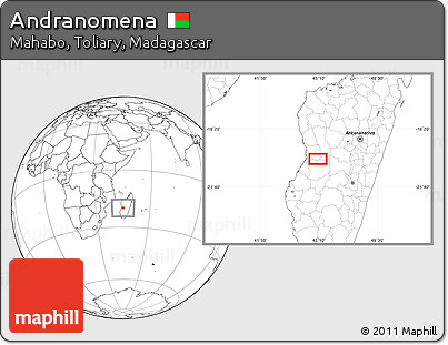 Blank Location Map of Andranomena