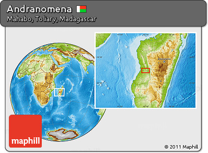 Physical Location Map of Andranomena