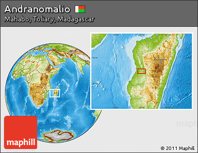 Physical Location Map of Andranomalio