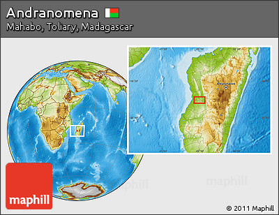 Physical Location Map of Andranomena