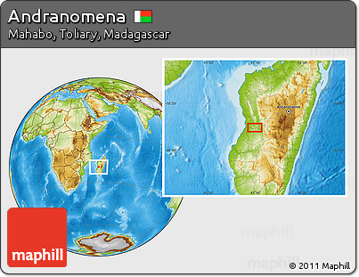 Physical Location Map of Andranomena