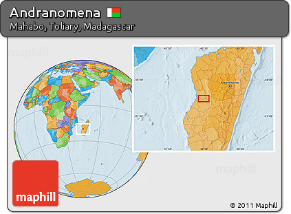 Political Location Map of Andranomena