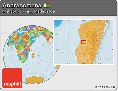 Political Location Map of Andranomena
