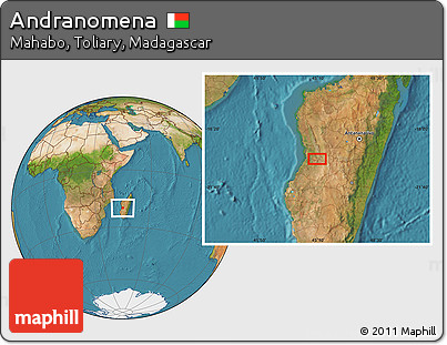 Satellite Location Map of Andranomena