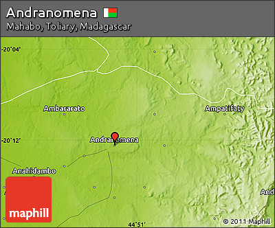 Physical Map of Andranomena