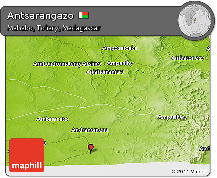 Physical Panoramic Map of Antsarangazo