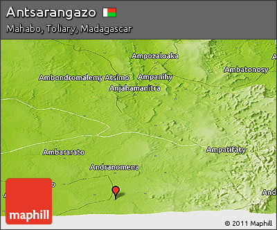 Physical Panoramic Map of Antsarangazo