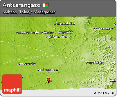 Physical Panoramic Map of Antsarangazo