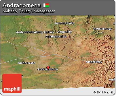 Satellite Panoramic Map of Andranomena