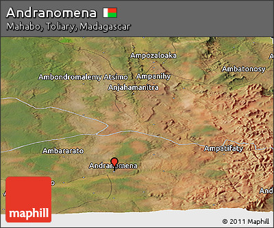 Satellite Panoramic Map of Andranomena