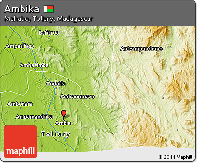 Physical 3D Map of Ambika