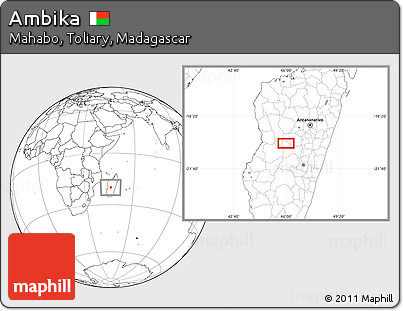 Blank Location Map of Ambika