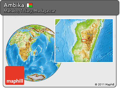 Physical Location Map of Ambika