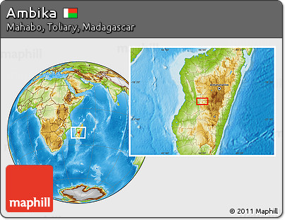 Physical Location Map of Ambika