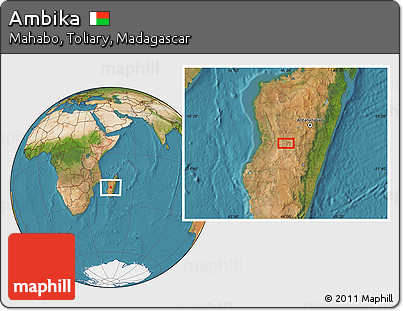 Satellite Location Map of Ambika