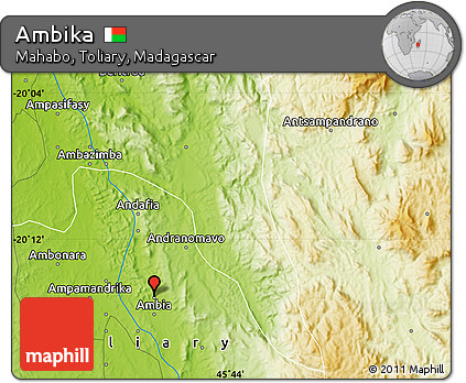 Physical Map of Ambika