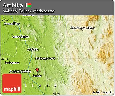 Physical Map of Ambika